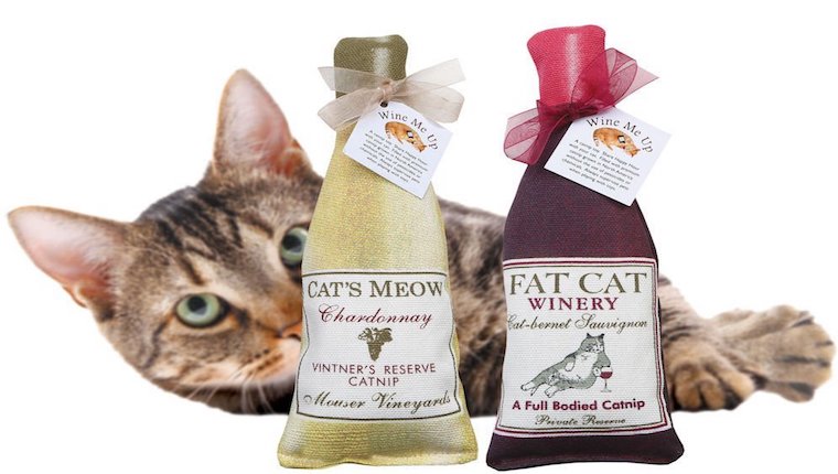 Catnip wine toy