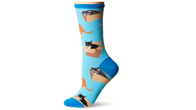 Cat in boxes socks