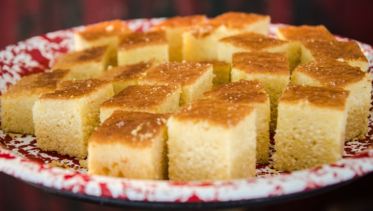 Plate of Cornbread Squares