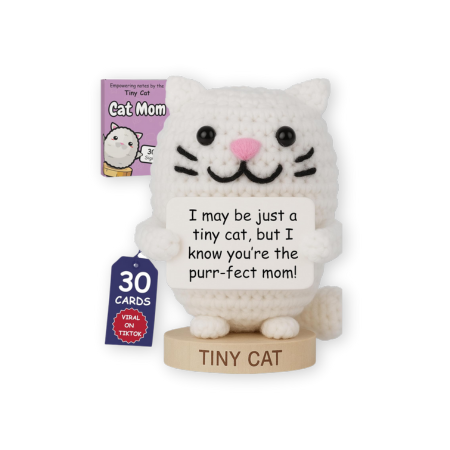 Got you a little something Positive Cat Crochet with 30 Signs